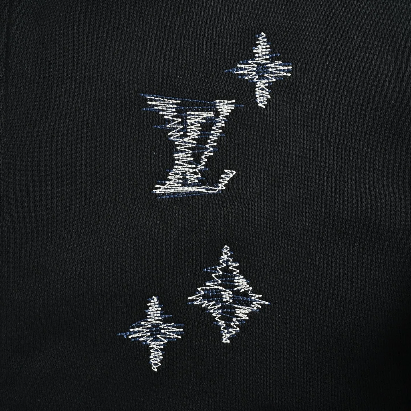 Louis Vuitton/Louis Vuitton sketch old flower embroidered zipper hooded jacket